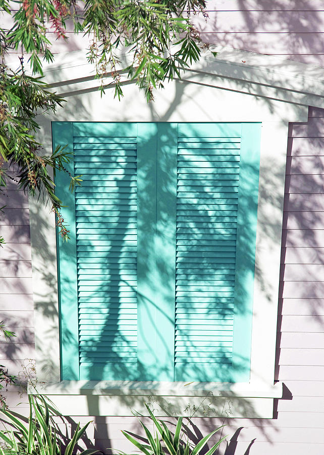 A Shuttered Window in Pastels Photograph by Cora Wandel
