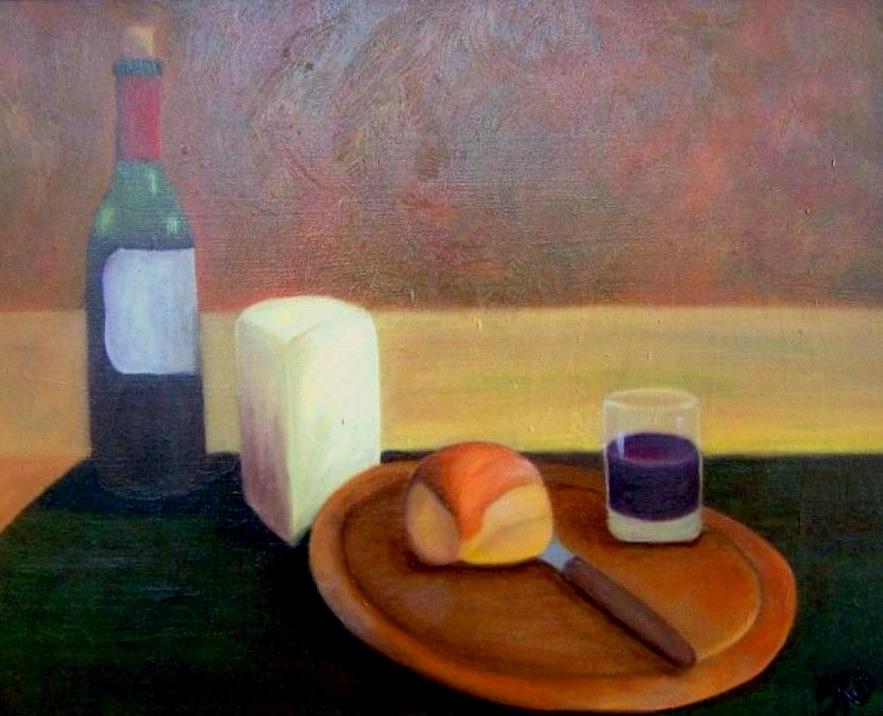 A Simple Meal......SOLD Painting by Susan Dehlinger