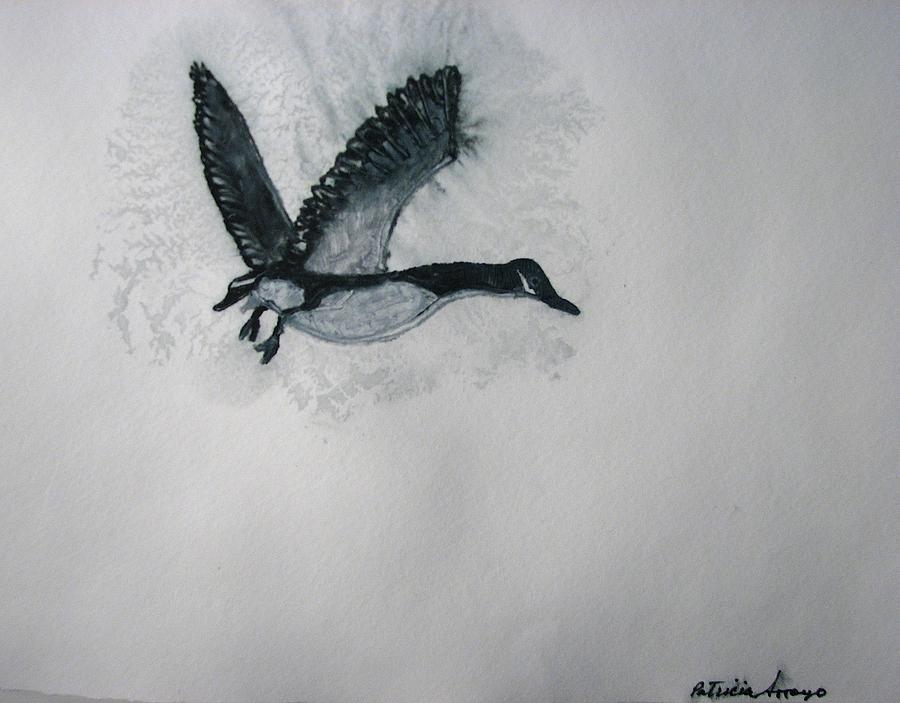 A single Goose Painting by Patricia Arroyo