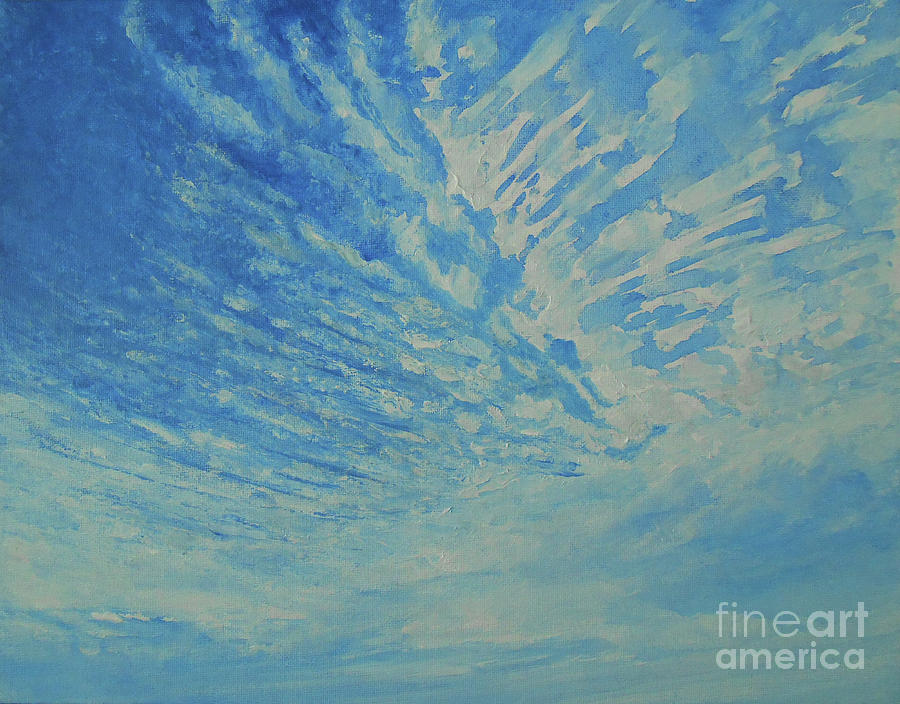 A Sky Full Of Clouds  Painting by Jane See