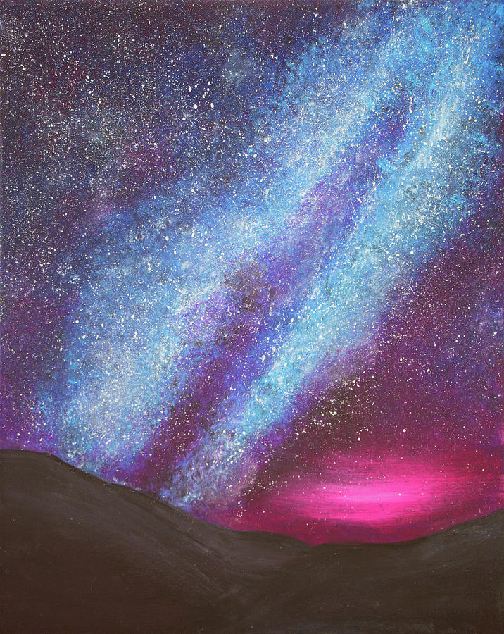 Mountain Painting - A Sky Full Of Stars by Iryna Goodall