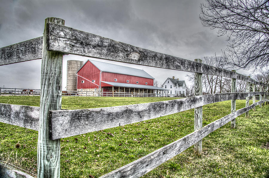 A Slice of the Barn Photograph by Deborah Klubertanz