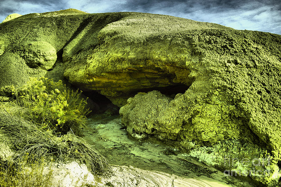 Landscape Photograph - A small cave in the Bisti Badlands by Jeff Swan