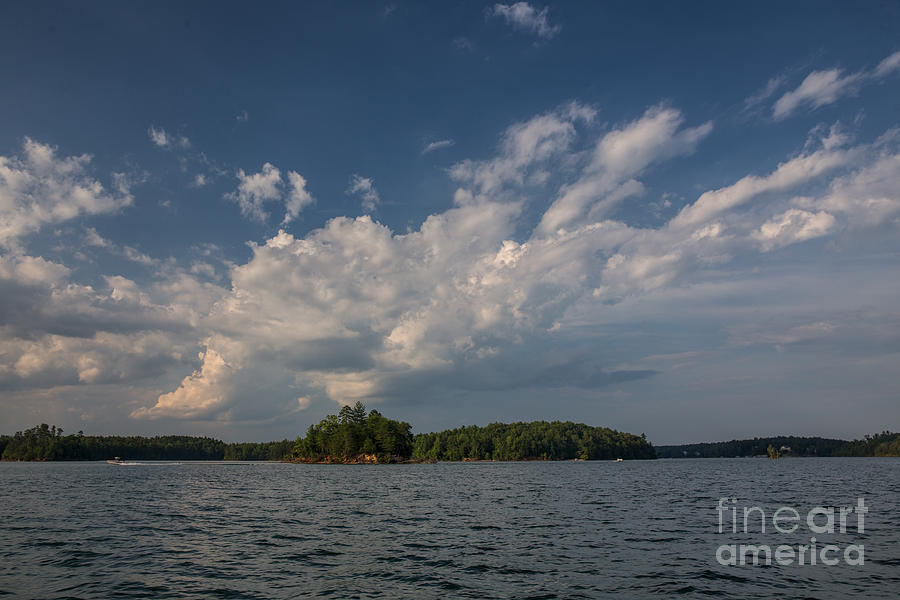 A small island at Lake James Photograph by Robert Loe