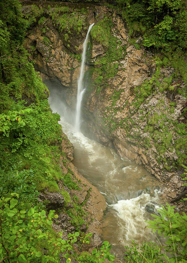 A Small Waterfall In The Austrian Rettenbachtal Photograph