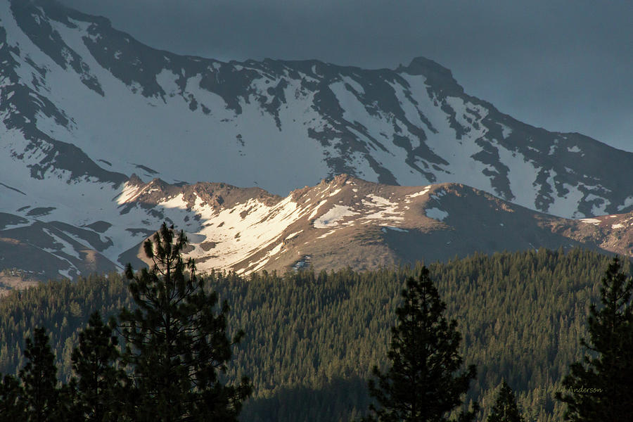 A Snow Field On Mt Shasta Photograph