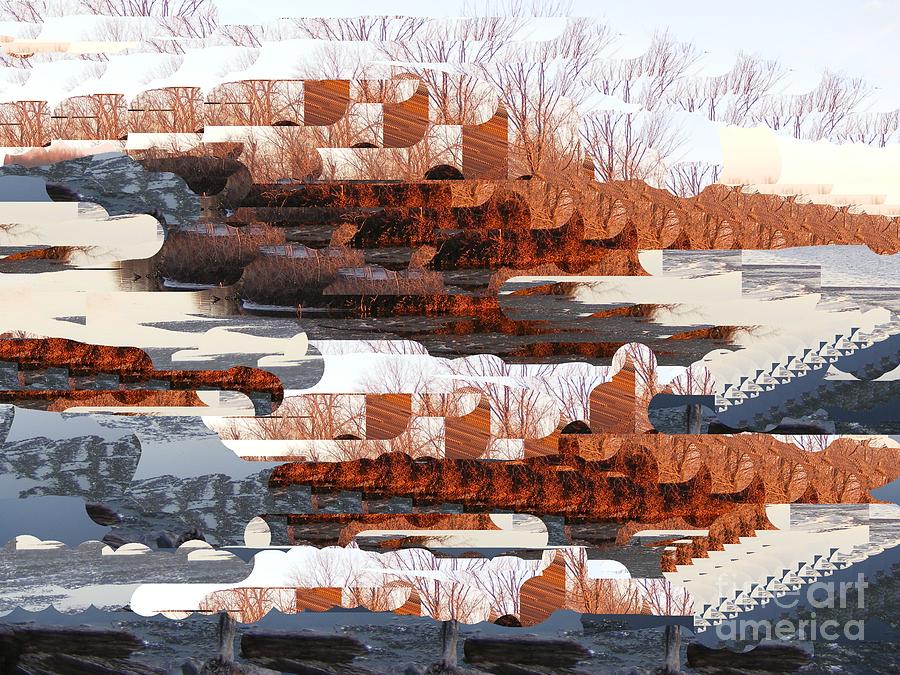 A Snowy Fortress Digital Art by Nancy Kane Chapman