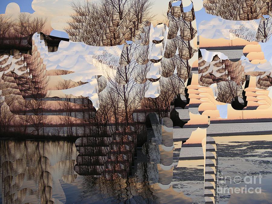 A Snowy Morning Digital Art by Nancy Kane Chapman