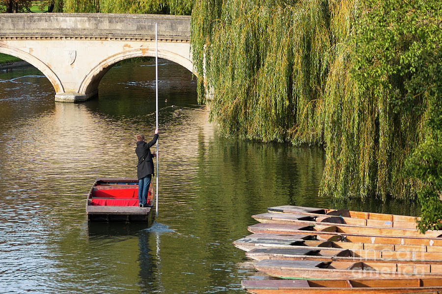 A sole punter on river Cam, Photograph by Andrew Michael