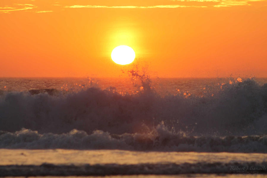 A Splash At Sunrise Photograph by Robert Banach