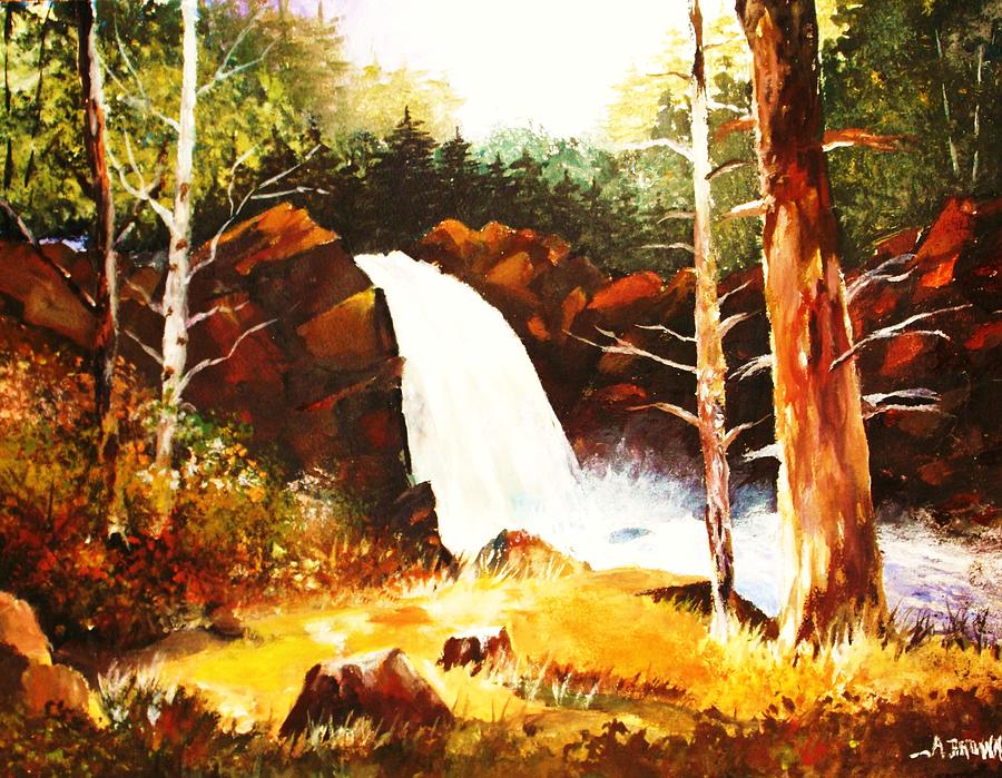 A Spout in the Forest ll Painting by Al Brown