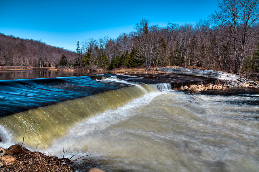 A Spring Day at the Dam Photograph by David Patterson