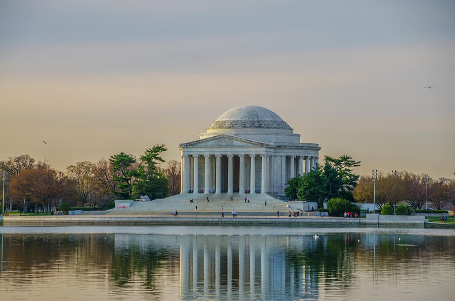 Spring Photograph - A Spring Day at The Jefferson Memorial by Bill Cannon