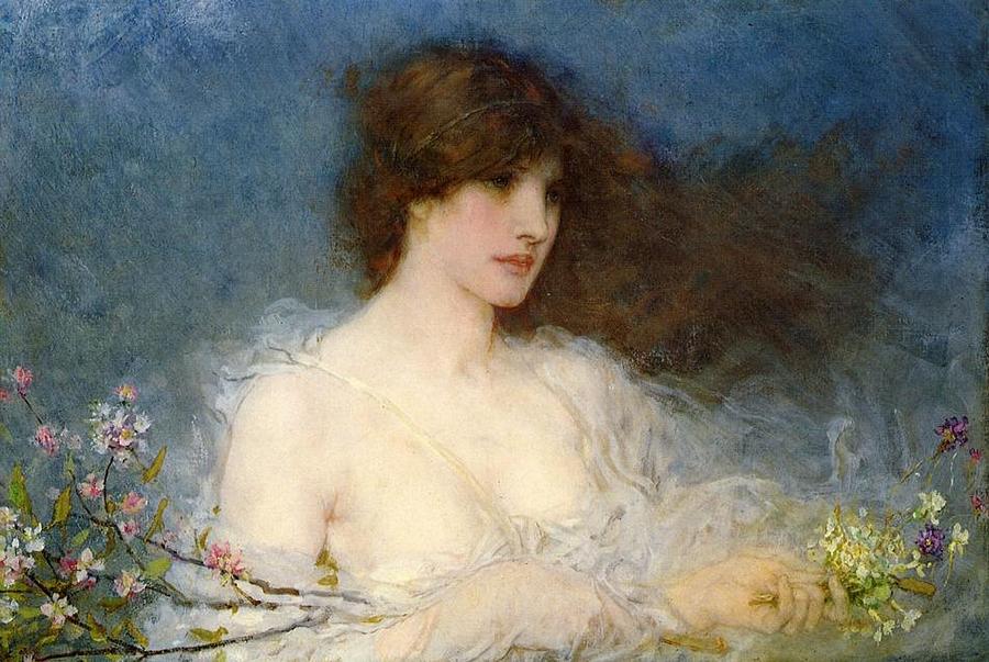 A Spring Idyll Painting by George Henry Boughton 