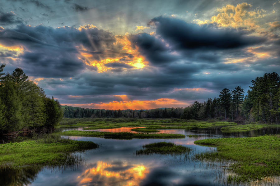 A Spring Sunset Photograph by David Patterson