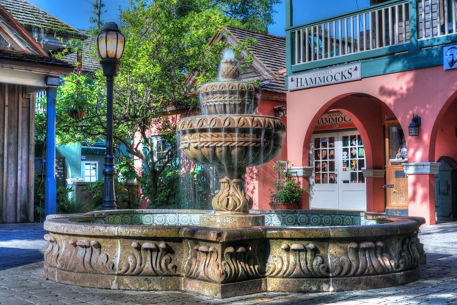 A St. Augustine Water Fountain  Photograph by Carol Montoya