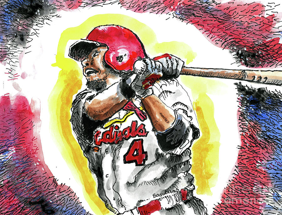 A St. Louis Cardinal Painting by Terry Banderas