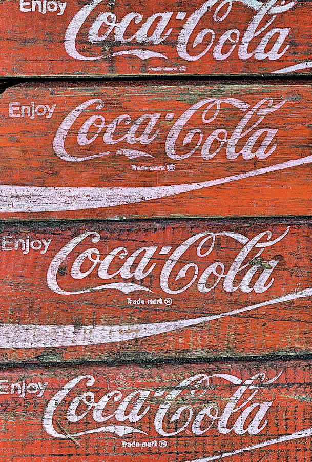 A Stack of Coke Crates Photograph by JC Findley