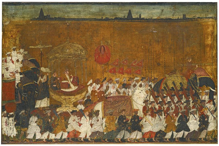 A state procession of Raja Tulsaji Painting by Eastern Accents