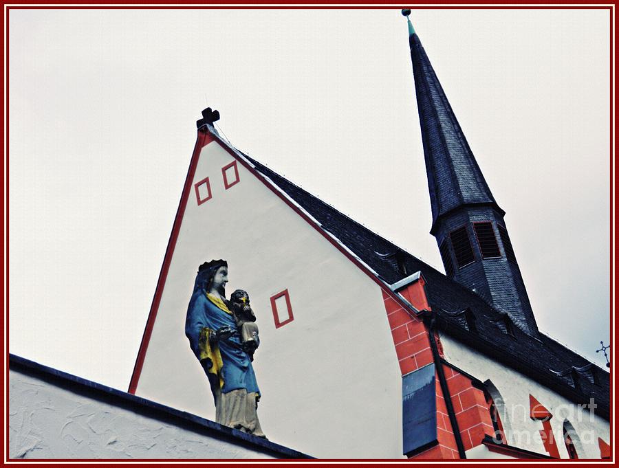 Architecture Photograph - A Statue of the Virgin Mary in Mainz  by Sarah Loft
