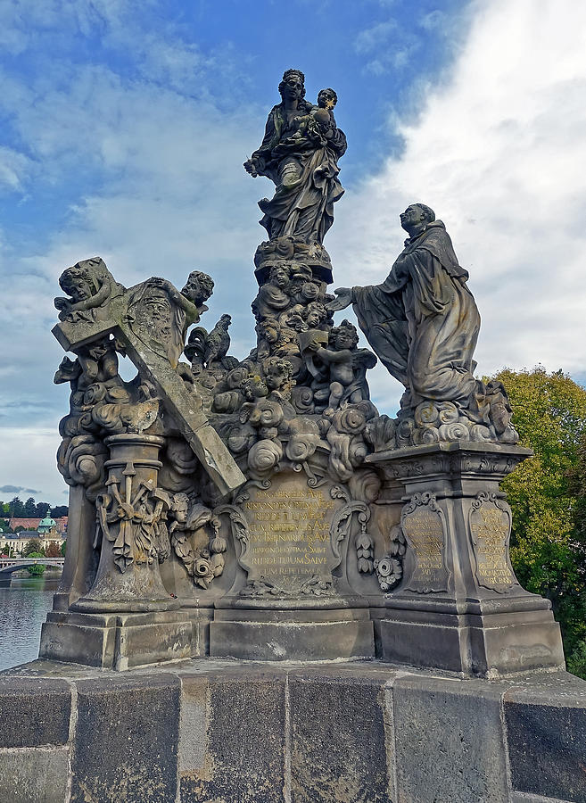 A Statue On The Charles Bridge In Prague Photograph by Rick Rosenshein