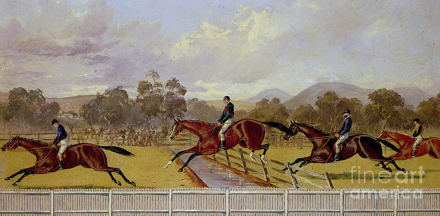 A Steeplechase  Painting by Samuel Henry Alken