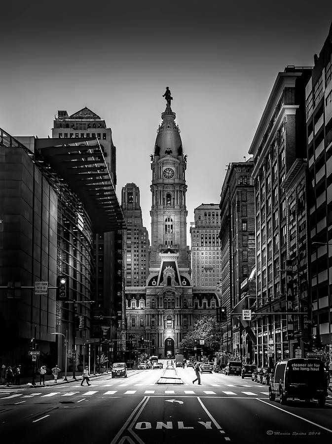 Philadelphia Photograph - A Step Above B/W by Marvin Spates