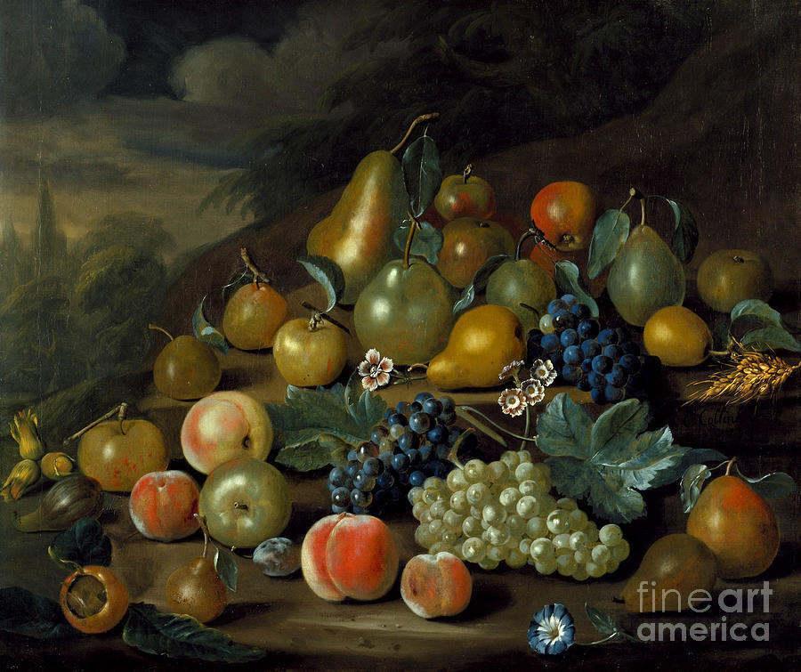 A Still Life of Pears Painting by Celestial Images