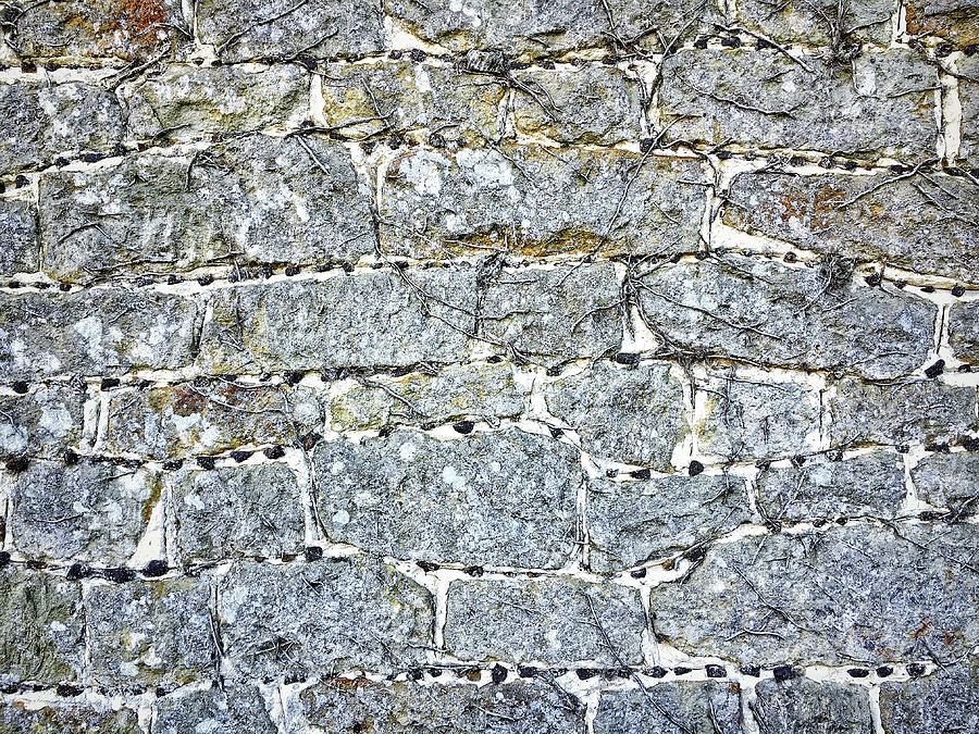 Abstract Photograph - A stone wall by Tom Gowanlock
