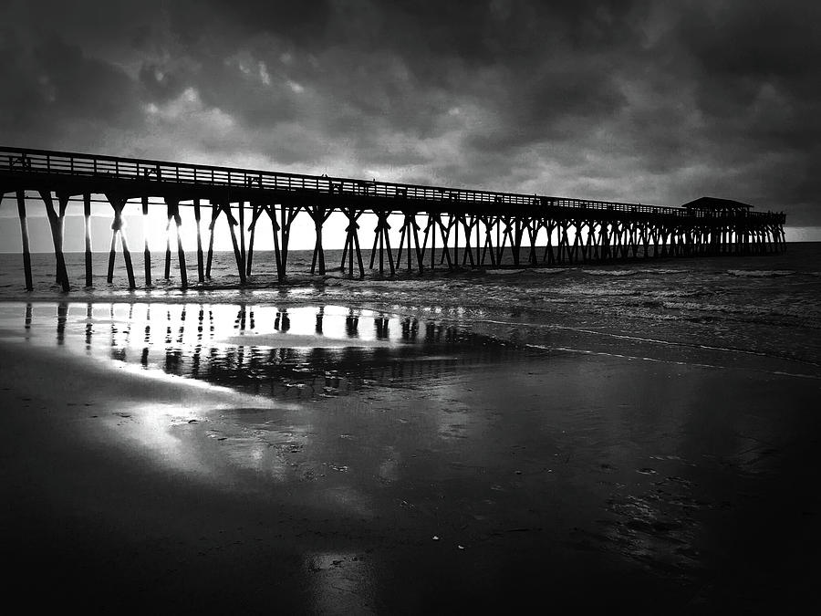 Beach Photograph - A Storm at Sunrise by Kelly Hazel