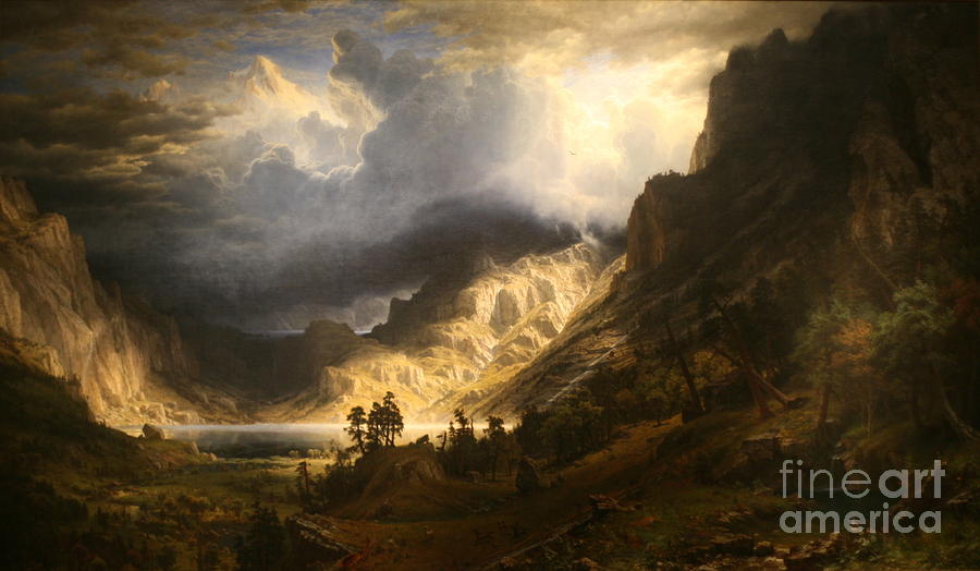 A Storm in the Rocky Mountains Painting by MotionAge Designs