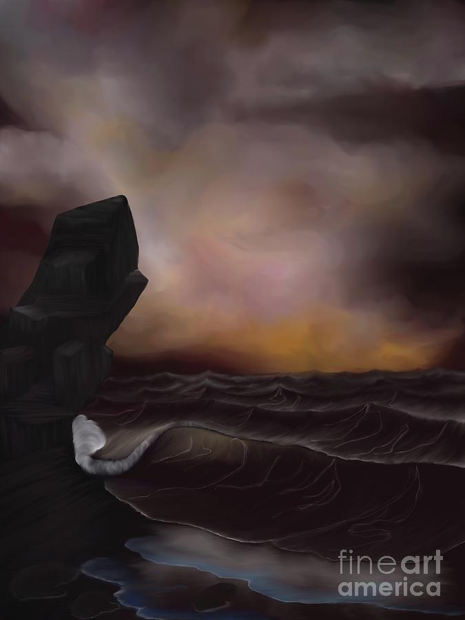 Sea Digital Art - A Stormy Ocean by Alisha at AlishaDawnCreations Sea Digital Art - A Stormy Ocean by Alisha at AlishaDawnCreations