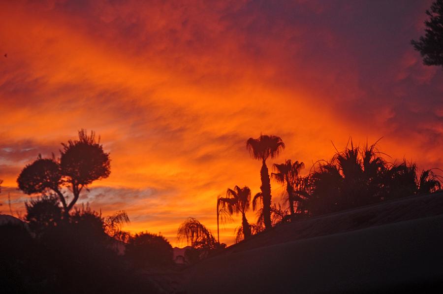 A Stormy Sunset In Palm Desert Photograph by Jay Milo