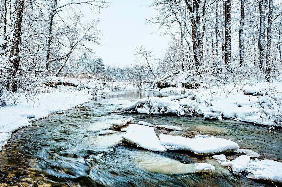 A Stream Winds Through Photograph by Ken Cave - Fine Art America