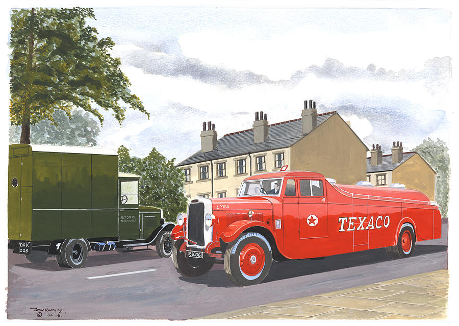 Transportation Painting - A Streamlined Delivery by John Kinsley