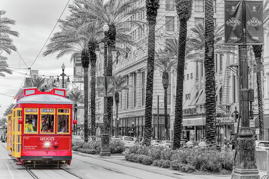 A Street Car on Canal Photograph by Susan Rissi Tregoning