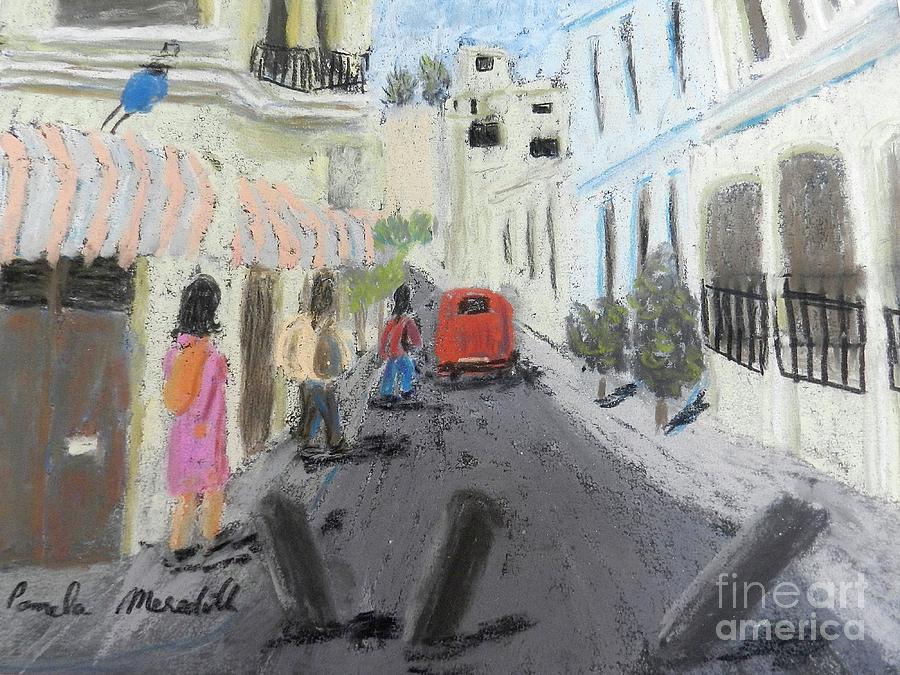 A Street In Chile Painting