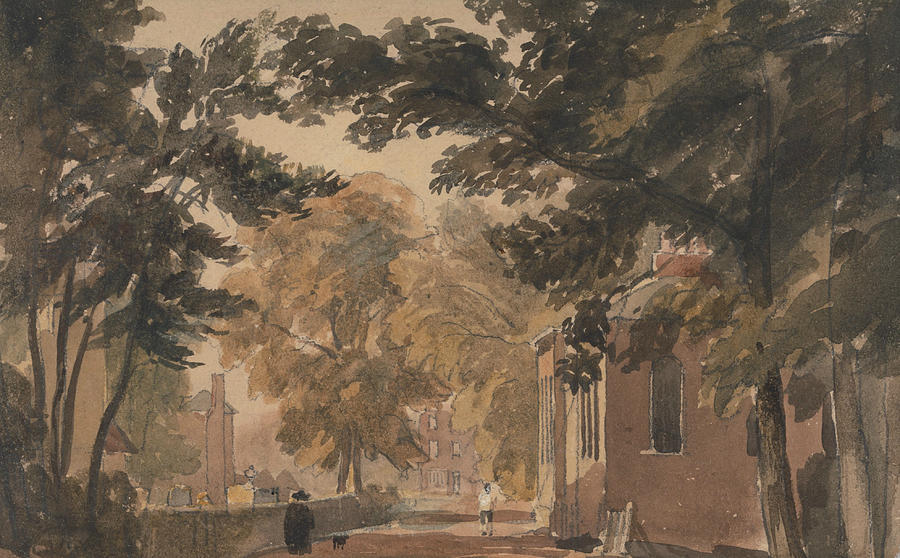 A Street in Harborne Painting by David Cox