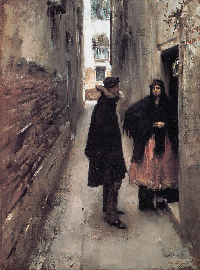 A Street in Venice  Painting by Celestial Images