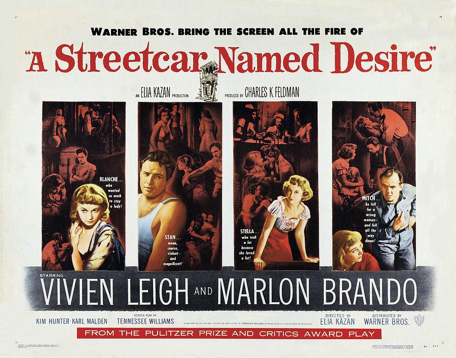 A Streetcar Named Desire wide poster Painting by Vintage Collectables