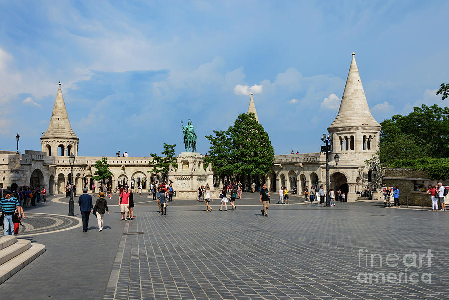 A Stroll at Fisherman Bastion Photograph by Bob Phillips