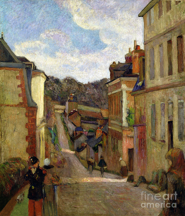 Architecture Painting - A Suburban Street by Paul Gauguin