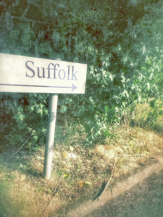 Vintage Photograph - A Suffolk Sign by Tom Gowanlock