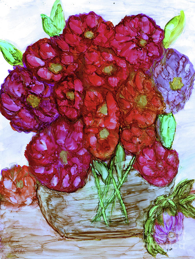 A Summer Bouquet Painting by Eunice Warfel