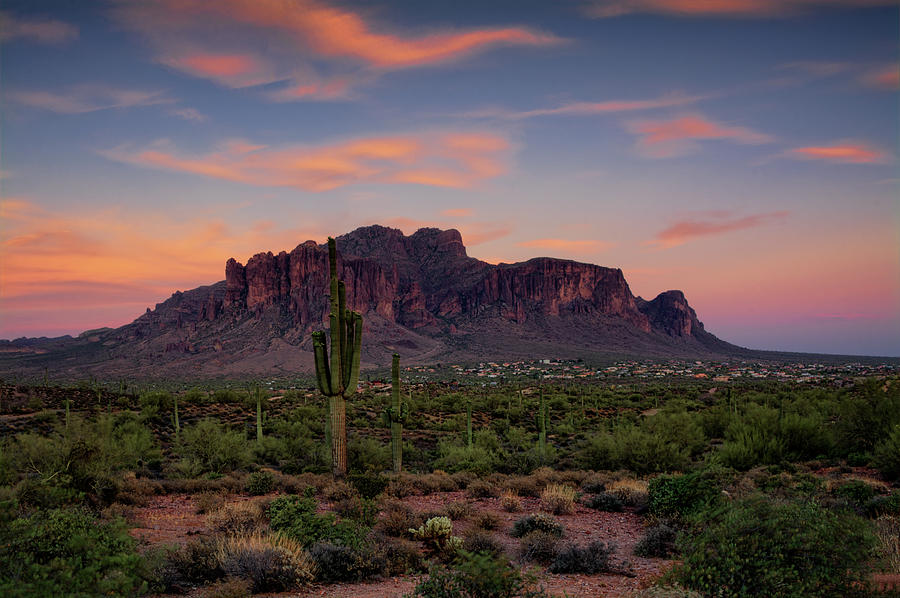 A Summer Evening in the Superstitions  Photograph by Saija Lehtonen
