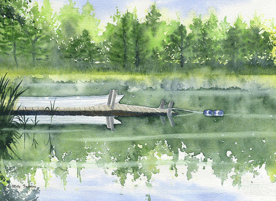 A Summer Pond Painting by Melly Terpening