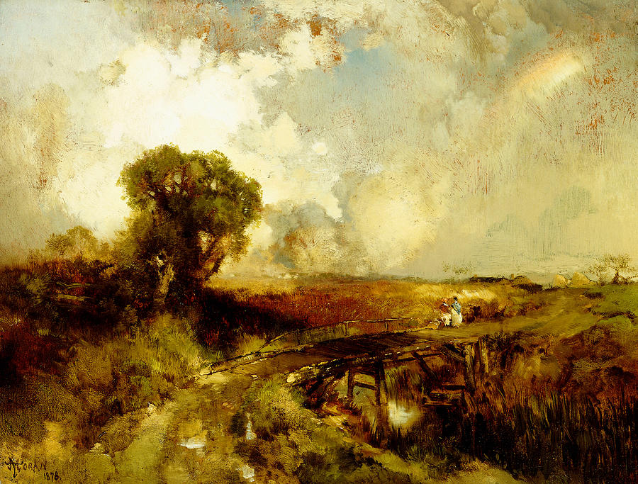 A Summer Shower Painting by Thomas Moran