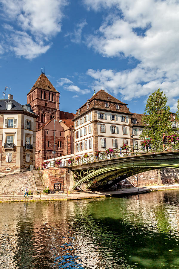 A Summers Bridge in Strasbourg Photograph by W Chris Fooshee