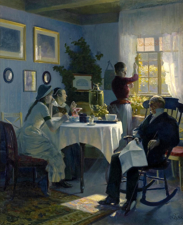 A Sunday Afternoon Painting by Carl Thomsen