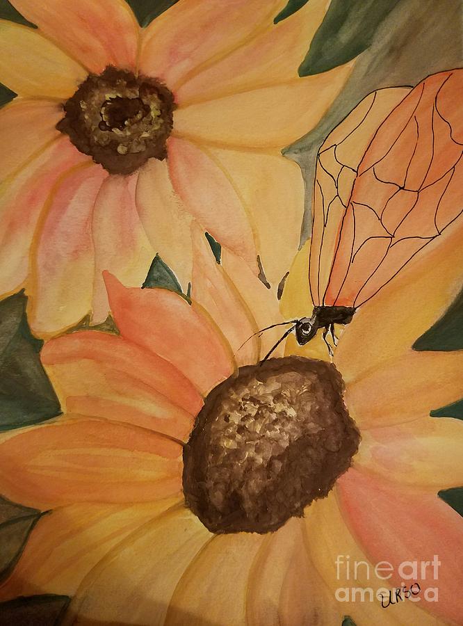 A Sunflower Surprise Painting by Maria Urso